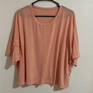 Cropped Peach Active Top
